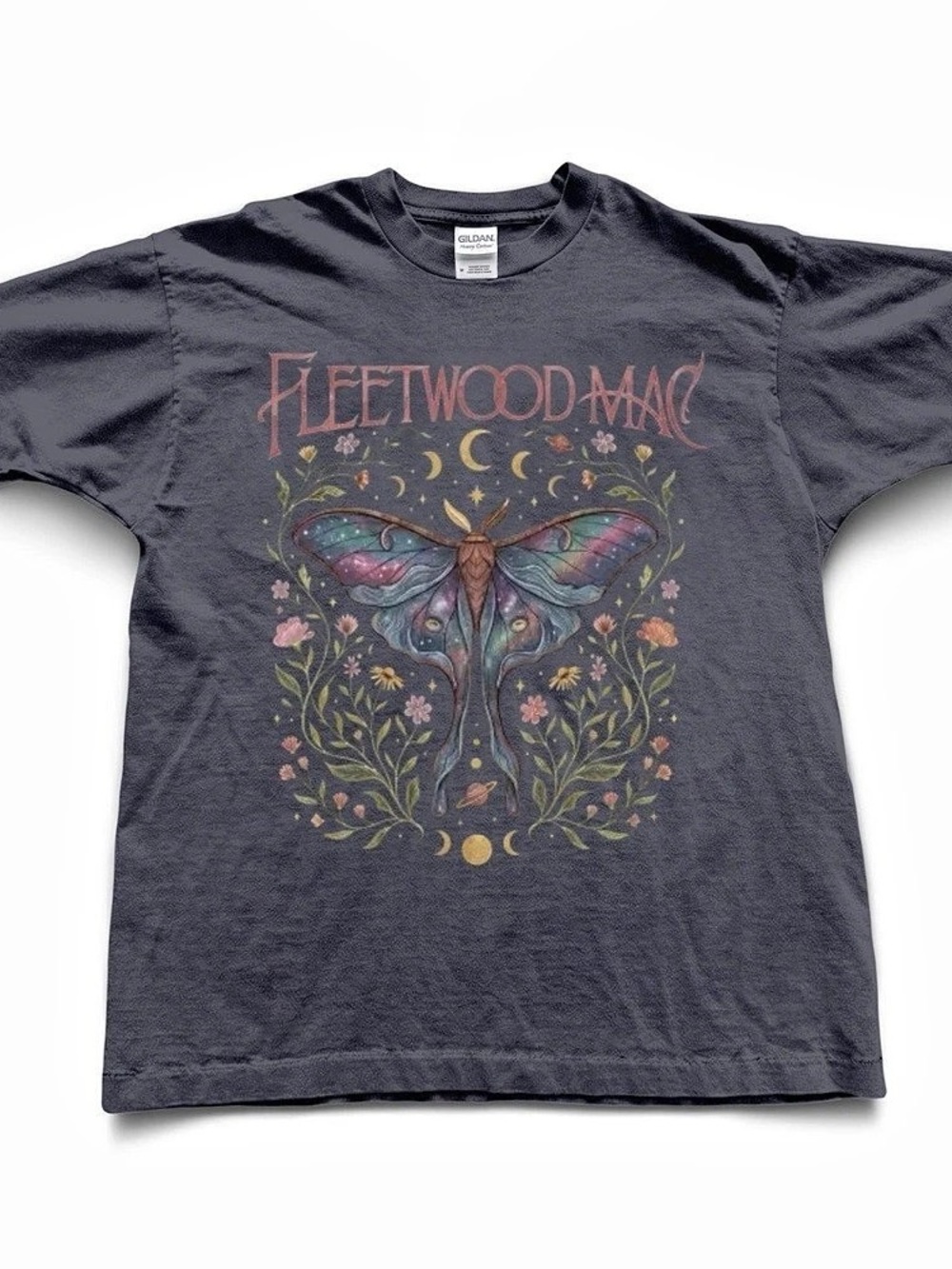 Gildan Fleetwood Mac Band Tee - Butterfly Celestial Graphic